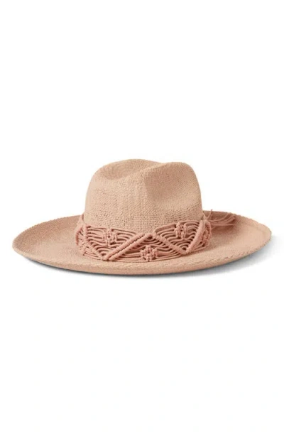 Brixton Matteo Macramé Accent Straw Hat