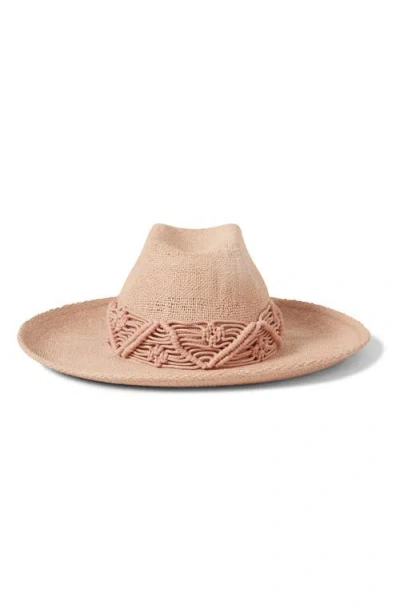 Brixton Matteo Macramé Accent Straw Hat