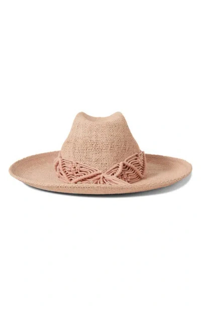 Brixton Matteo Macramé Accent Straw Hat