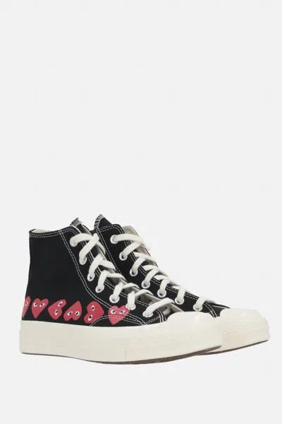 Comme Des Garçons Play X Converse Multi-heart Chuck 70 High-top Sneakers