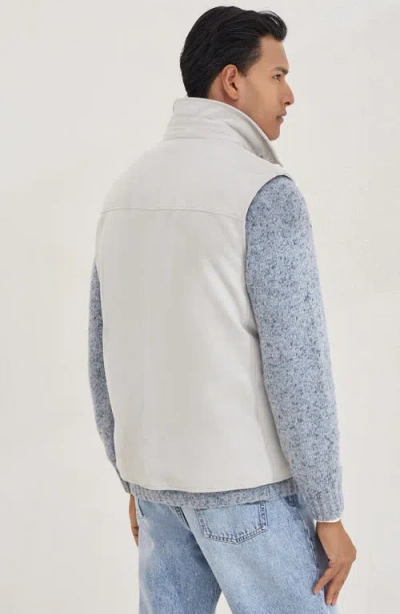 Brunello Cucinelli Leather Vest With Sleeveless Design And Slip Pockets