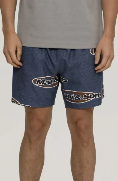 Maui And Sons Maui & Sons Flying Disc Microfiber Swim Trunks