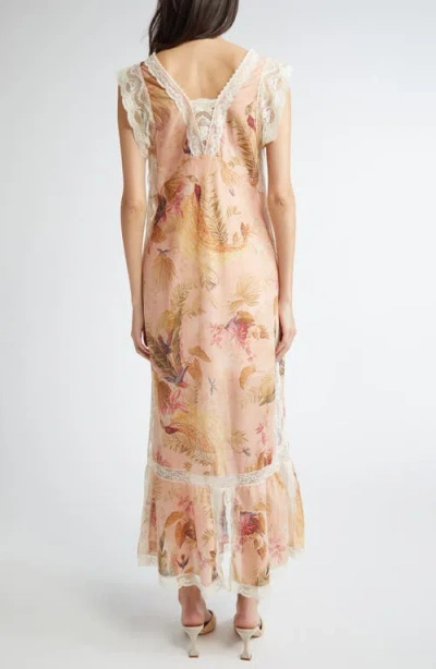 Zimmermann Ascension Floral Cotton Midi Dress In Multi