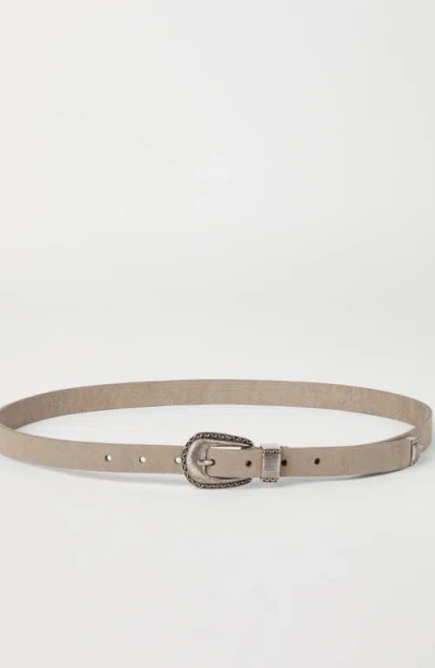 Brunello Cucinelli Reversed Leather Belt
