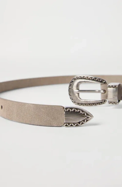 Brunello Cucinelli Reversed Leather Belt