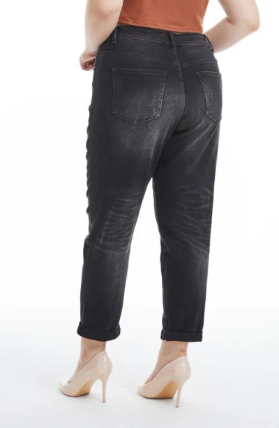 Bayeas Painted High Waist Cuff Mom Jeans