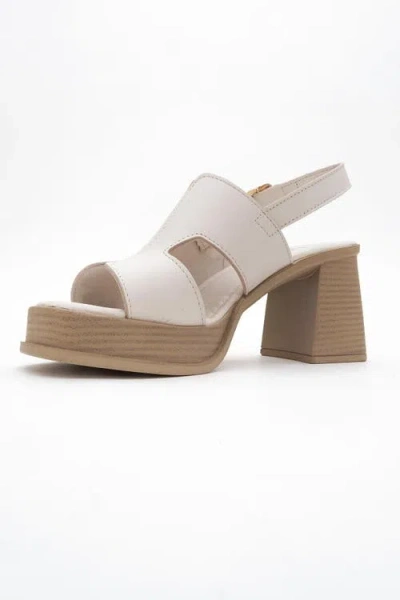 Forever & Always Shoes Zennia Leather Platform Sandal