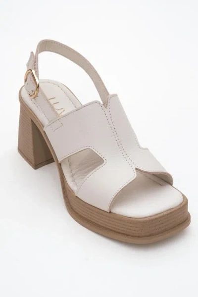 Forever & Always Shoes Zennia Leather Platform Sandal