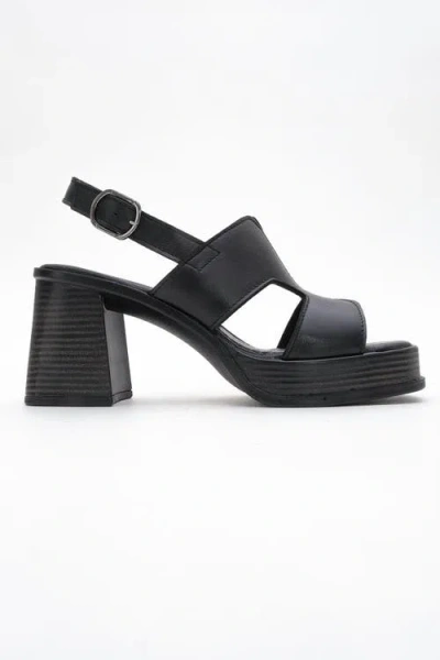 Forever & Always Shoes Zennia Leather Platform Sandal