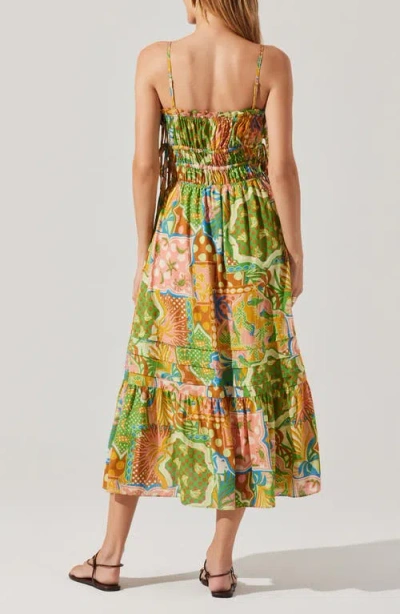 Astr The Label Elisabeth Mix Print A-line Dress