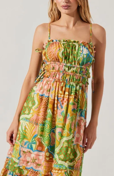 Astr The Label Elisabeth Mix Print A-line Dress