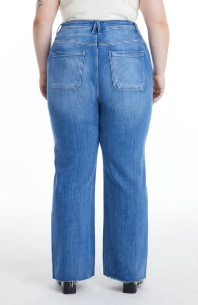 Bayeas Jess Raw Hem Seamed High Waist Straight Leg Jeans