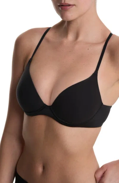 Natori Soft Focus Comfort Convertible Demi T Shirt Bra In Black