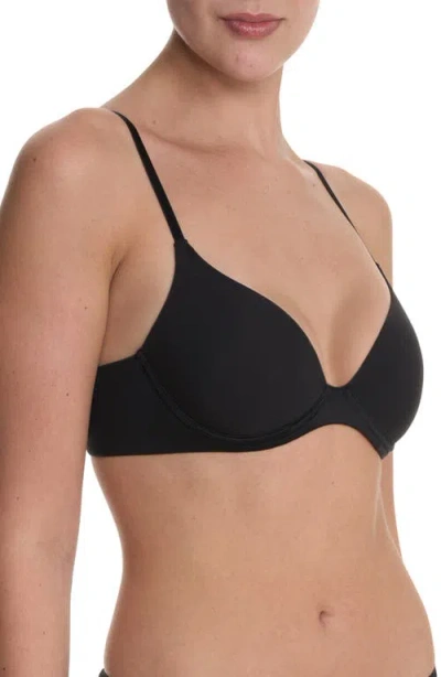 Natori Soft Focus Comfort Convertible Demi T Shirt Bra In Black