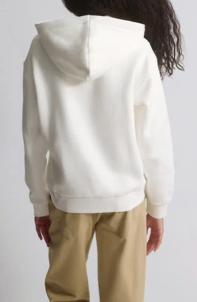 Brooklyn Industries Logo Front Zip Hoodie In White