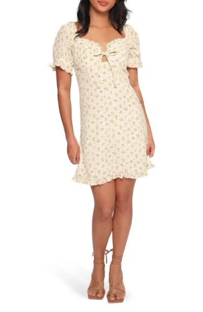 Petal And Pup Petal & Pup Joss Floral Puff Sleeve Minidress In White