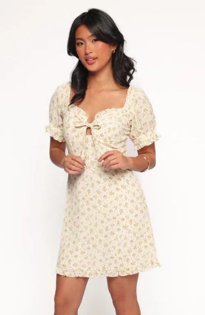 Petal And Pup Petal & Pup Joss Floral Puff Sleeve Minidress In White
