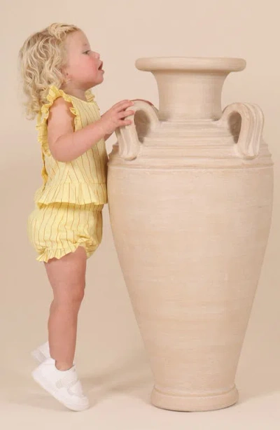 Tiny Tribe Lolly Stripe Ruffle Cotton Top & Bloomers Set