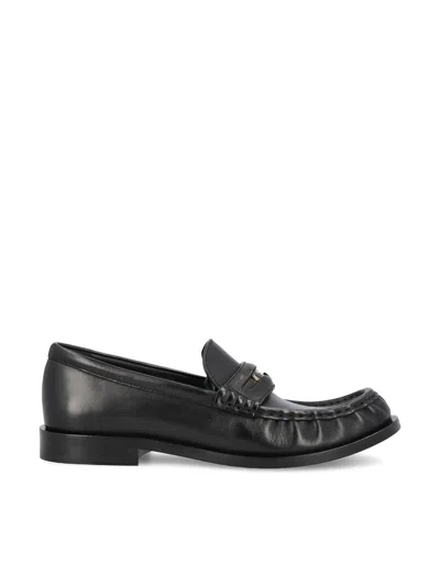 Burberry Cadet Grained Calf Leather Penny Loafers