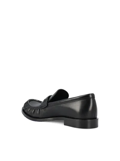 Burberry Cadet Grained Calf Leather Penny Loafers