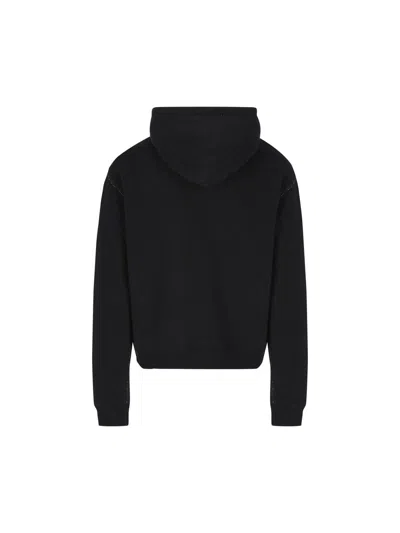 Valentino Cotton Fabric Sweatshirt With Comfortable Fit In Black