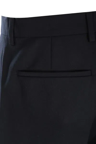 Prada Trousers With Front Crease And Belt Loops