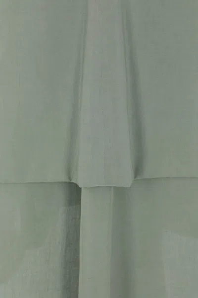 Loewe Pebble Dress In Sage Green Linen Blend