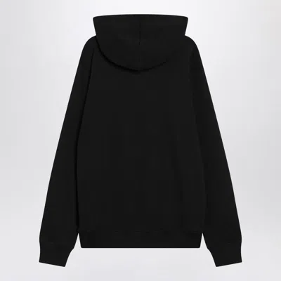 Balmain Logo Printed Cotton Sweatshirt In Black