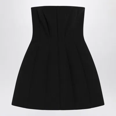 Max Mara Betel Strapless Paneled Mini Dress In Black