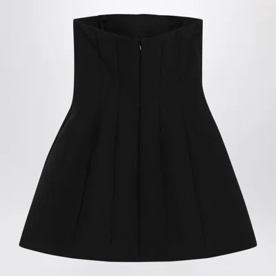 Max Mara Betel Strapless Paneled Mini Dress In Black