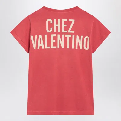 Valentino Panther Lady Graphic Print Crew Neck T-shirt