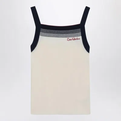 Shop Valentino Garavani Top With Chez  Garavani Embroidery In