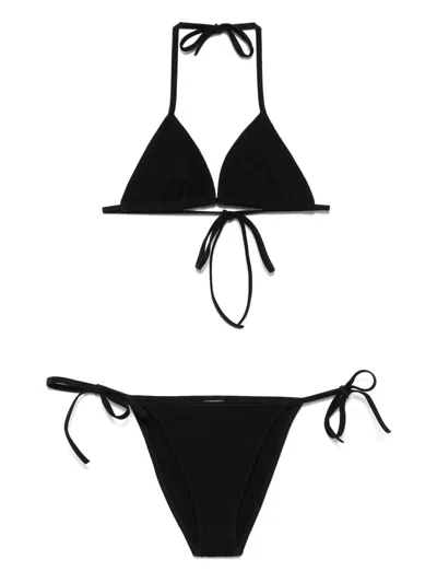 Hunza G Gina Triangle Bikini Set In Black