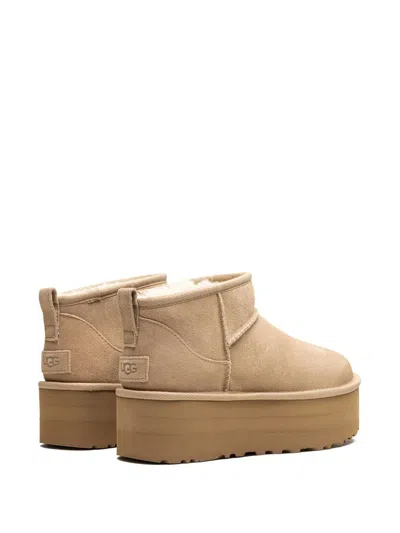 Ugg Classic Ultra Mini 1135092-san Platform Boots Women Sand Suede Comfort Ankle