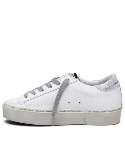 Golden Goose Hi Star Sneakers In White Leather Women In White