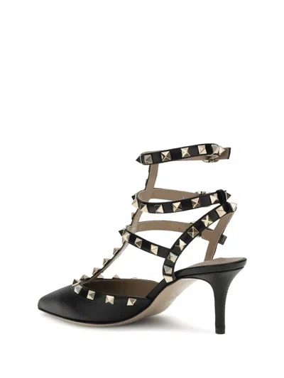 Valentino Rockstud Leather Slingback Pumps