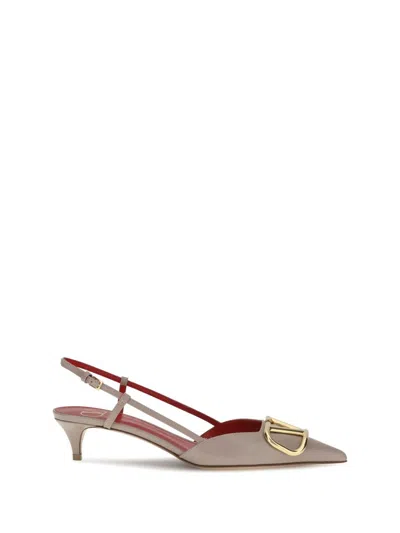 Valentino Vlogo Pumps In Gray