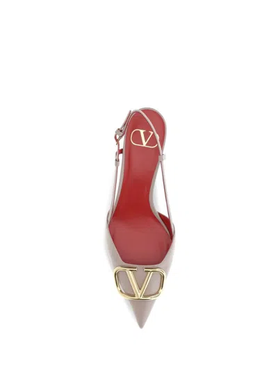 Valentino Vlogo Pumps In Gray
