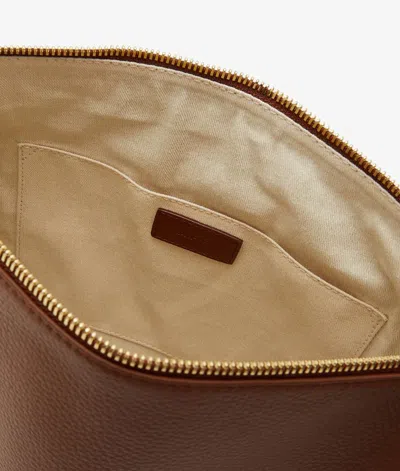 Apc Sac Vera Grain Leather Tote Bag In Brown