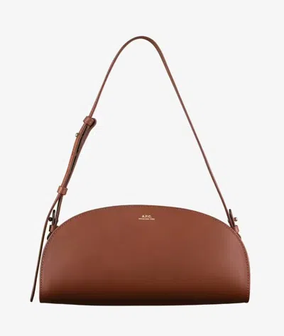 Apc Demi-lune Shoulder Bag One Size Hazelnut In Brown