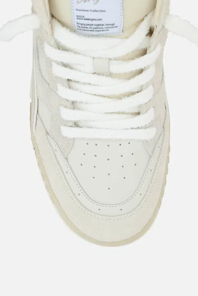 Axel Arigato 'area Lo' White Low Top Sneakers With Logo Patch On The Tongue And Chunky Sole