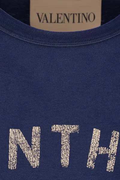 Valentino Crew Neck Graphic And Text Design