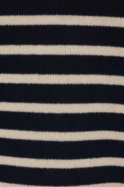 Valentino Garavani Crewneck Sweater With Bold Jacquard Motif In Black
