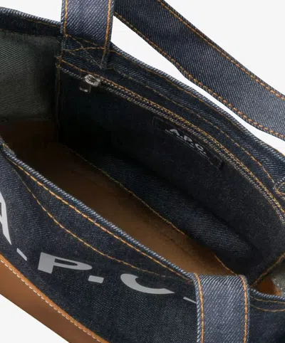 Apc Medium Logo-detail Denim Tote Bag
