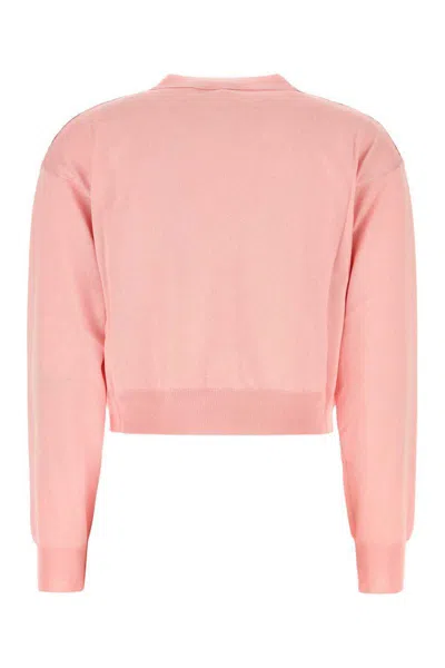 Etro Cropped Cardigan Aus Strickstoff Mit Druck In Pink