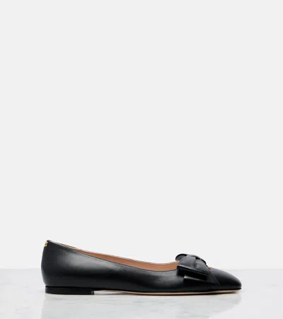 Valentino Bowow Ballerina Flats In Black