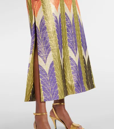 Valentino V-neck Dress In Multi