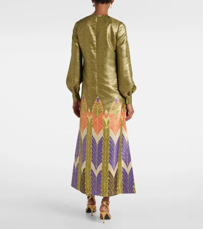 Valentino V-neck Dress In Multi