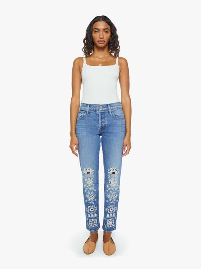 Mother The Mid Rise Hiker Hover Jeans In Tequila Sunrise