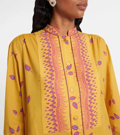 Valentino Printed Cotton Muslin Shirt Dress In Multi